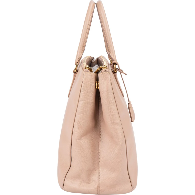 Prada Rose Saffiano Leather Galleria Handbag