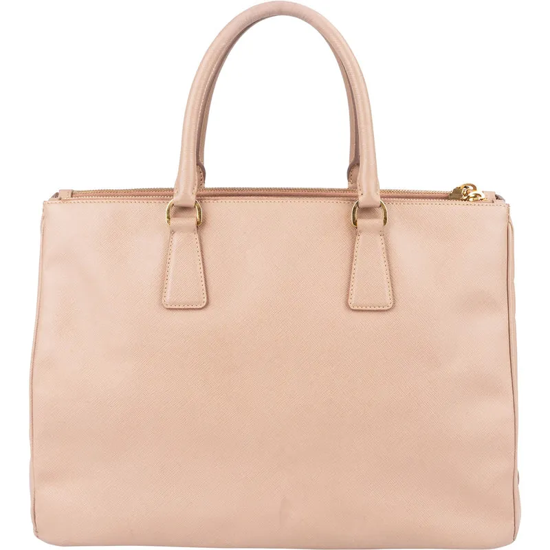 Prada Rose Saffiano Leather Galleria Handbag