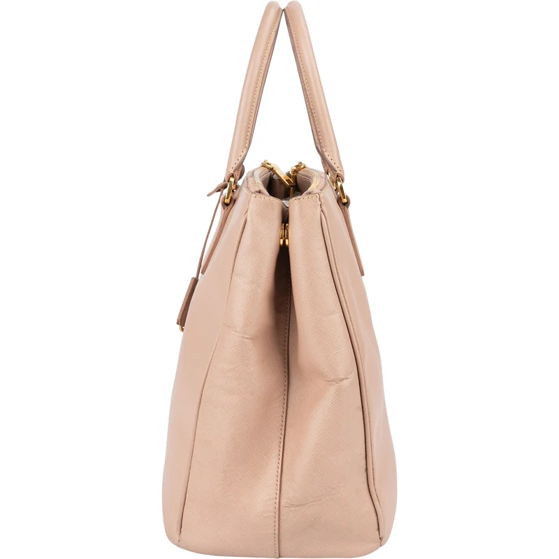 Prada Rose Saffiano Leather Galleria Handbag