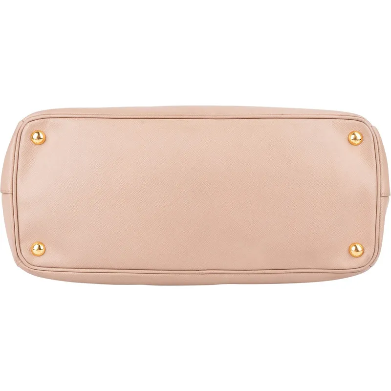 Prada Rose Saffiano Leather Galleria Handbag