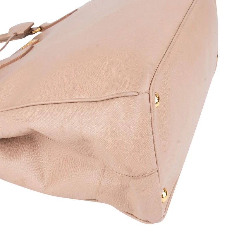 Prada Rose Saffiano Leather Galleria Handbag