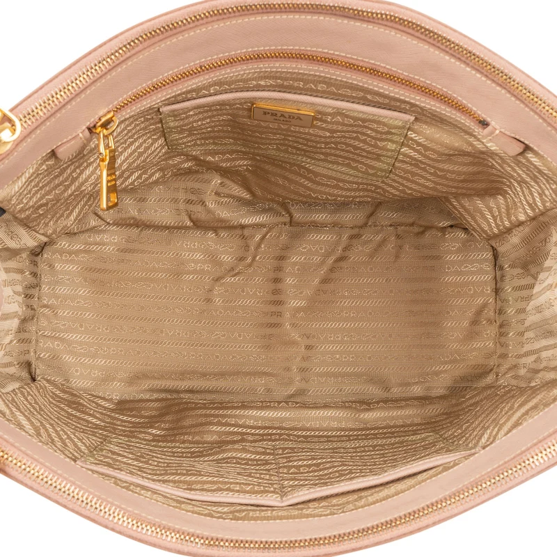 Prada Rose Saffiano Leather Galleria Handbag
