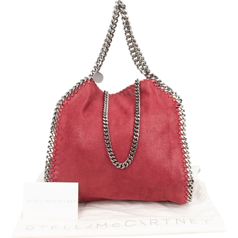 Stella McCartney Shaggy Falabella Fold Over Tote Crossbody Handbag