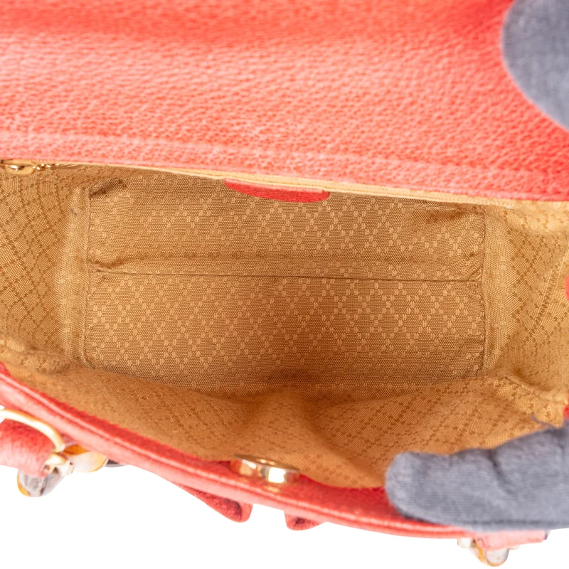 Gucci Suede Bamboo Top Handle Handbag