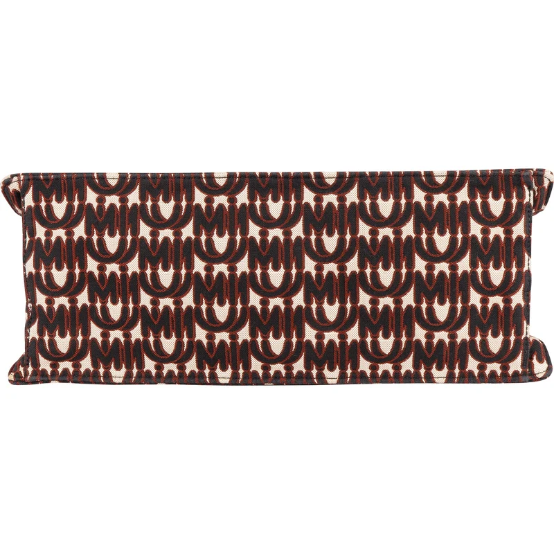 Miu Miu Jacquard Fabric Tote Handbag