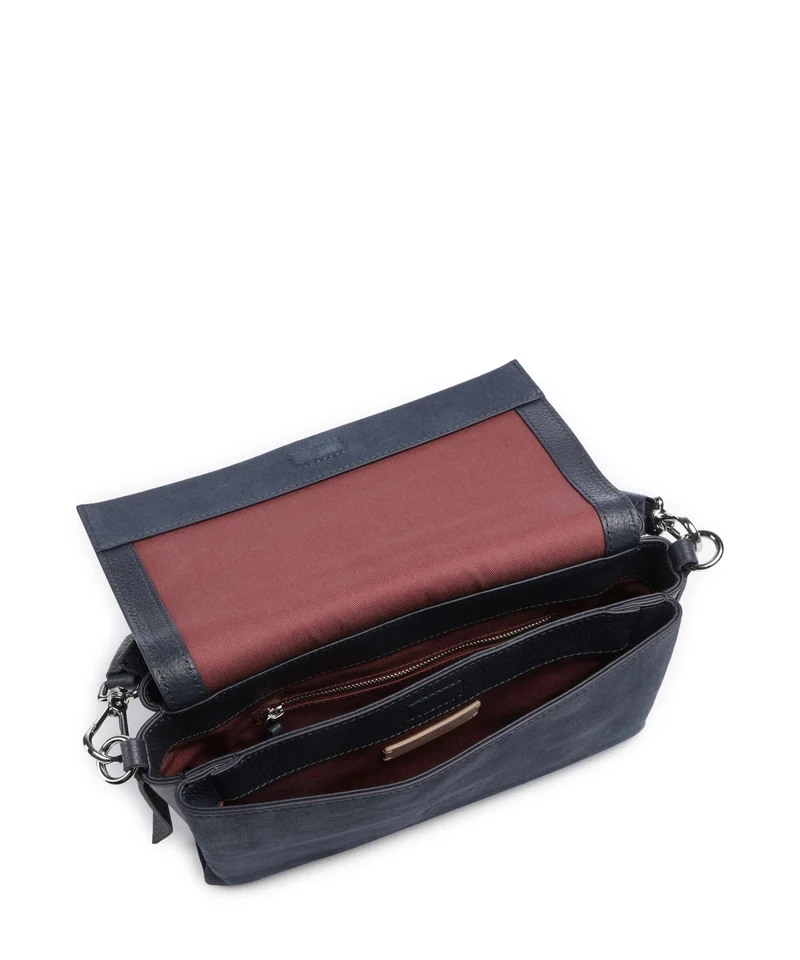 Coccinelle Boheme Suede Schultertasche midnight blue