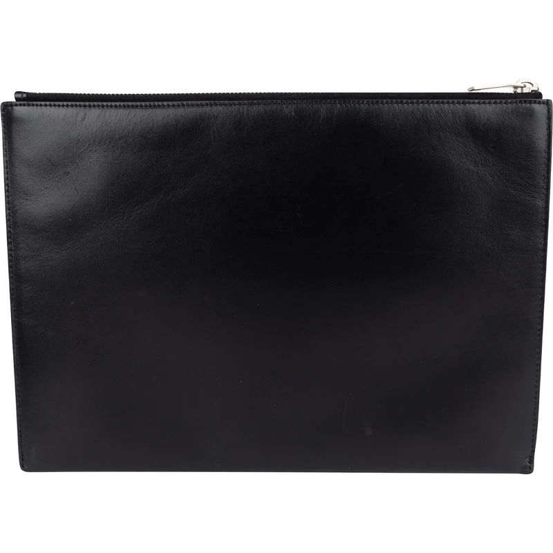 Saint Laurent Black Leather Clutch