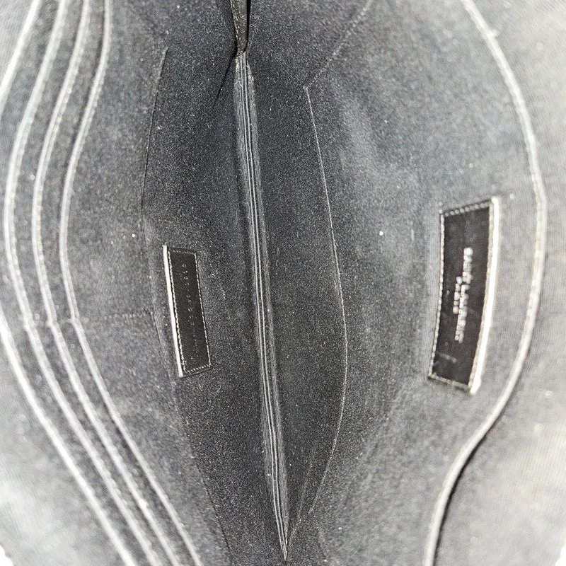 Saint Laurent Black Leather Clutch