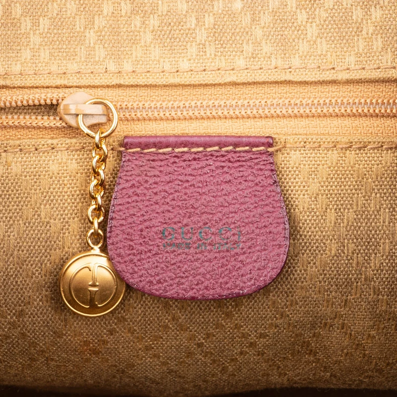 Gucci Suede Bamboo Backpack