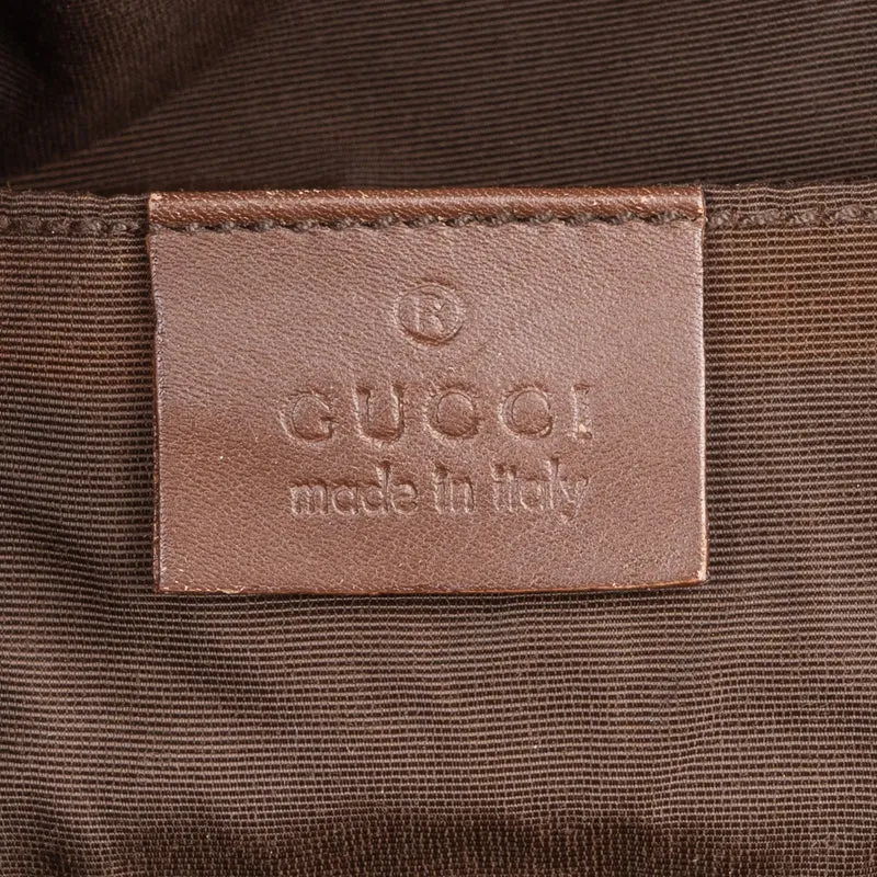 Gucci Lilac Monogram GG Bamboo Top Handle Handbag