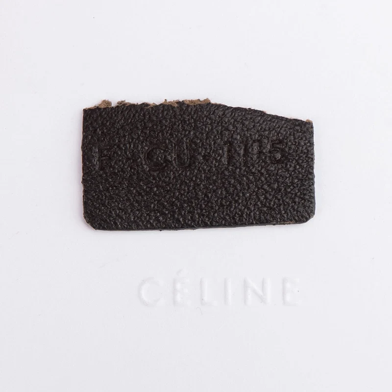Céline Suede Leather Trapeze Handbag Tricolor