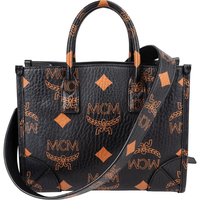 MCM Monogram Aren Mini Tote in Visetos Handbag