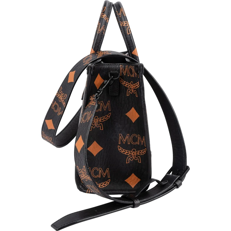MCM Monogram Aren Mini Tote in Visetos Handbag