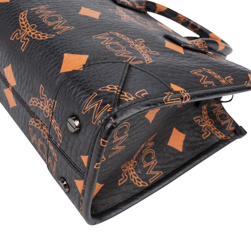 MCM Monogram Aren Mini Tote in Visetos Handbag