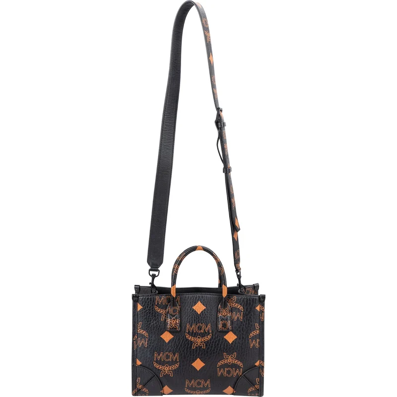 MCM Monogram Aren Mini Tote in Visetos Handbag