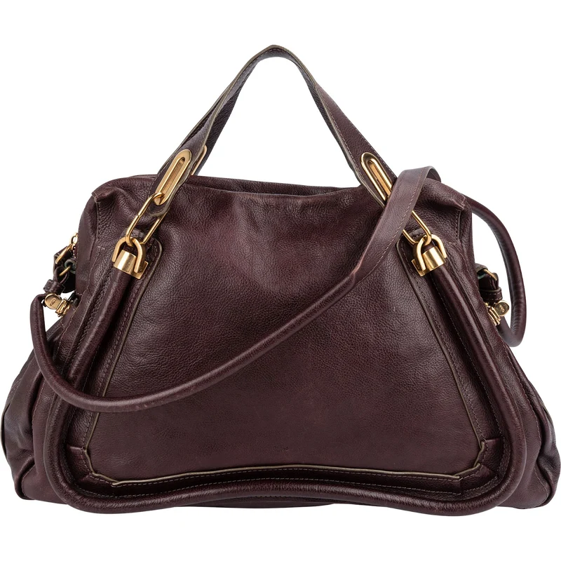 Chloé Leather Large Paraty Shoulder Handbag