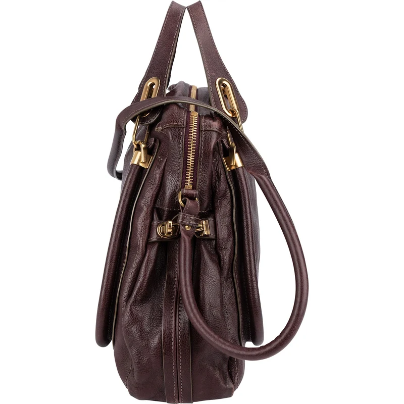 Chloé Leather Large Paraty Shoulder Handbag