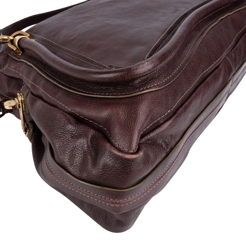 Chloé Leather Large Paraty Shoulder Handbag
