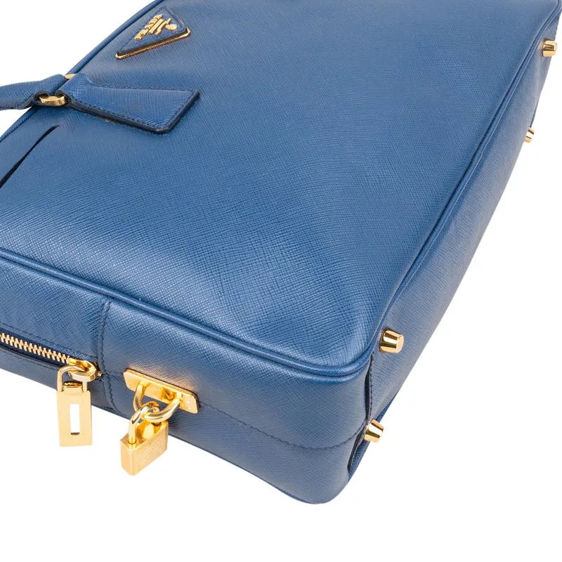 Prada Saffiano Leather Bauletto Satchel Handbag