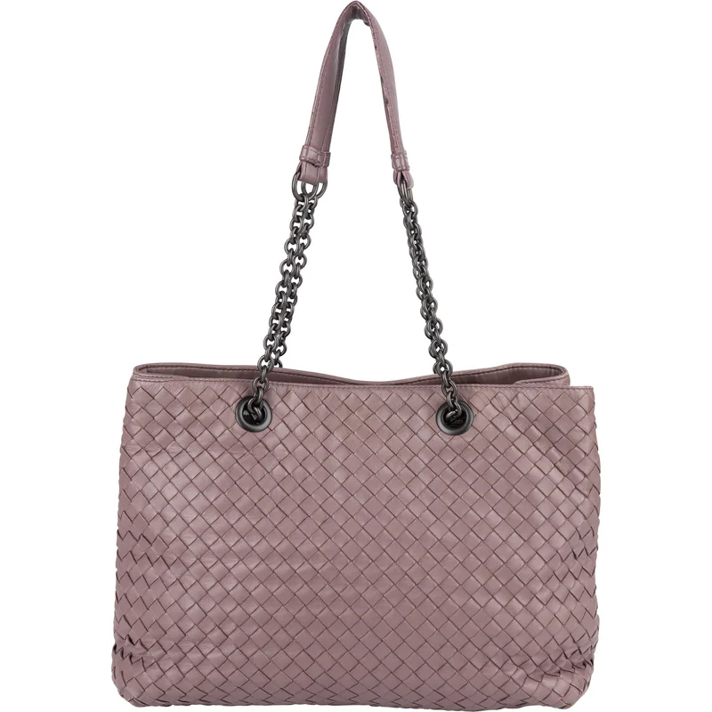 Bottega Veneta Intrecciato Leather Chain Tote Shoulder Bag