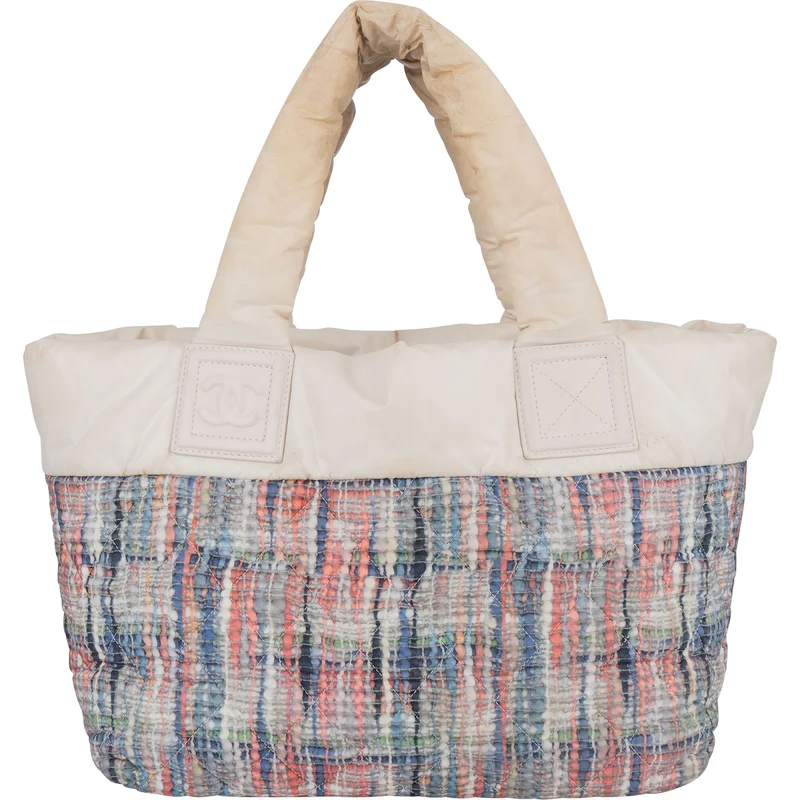 Chanel Nylon Tweed Look Coco Cocoon Tote Handbag