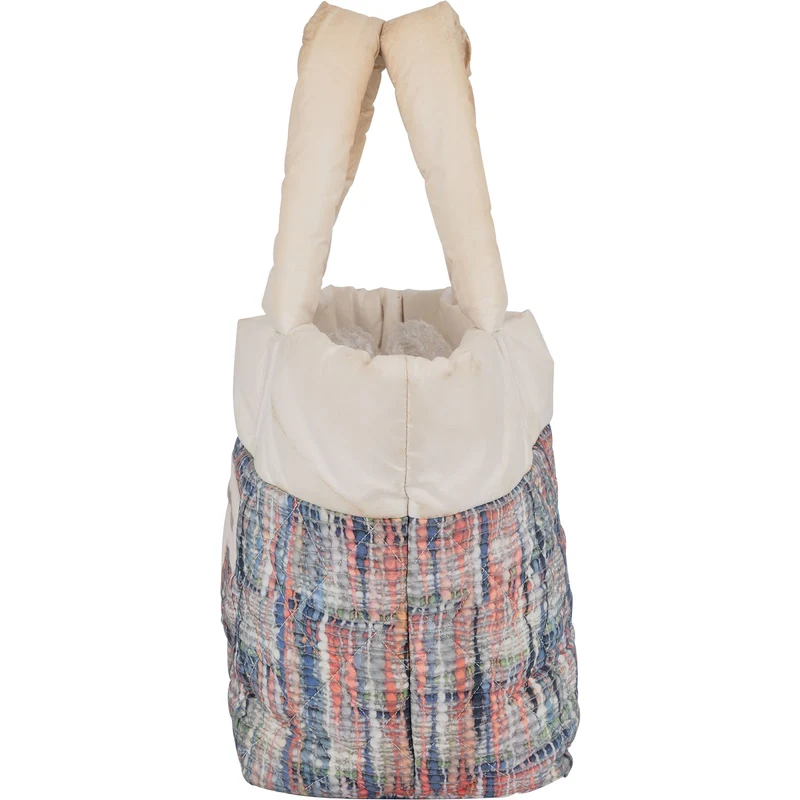 Chanel Nylon Tweed Look Coco Cocoon Tote Handbag