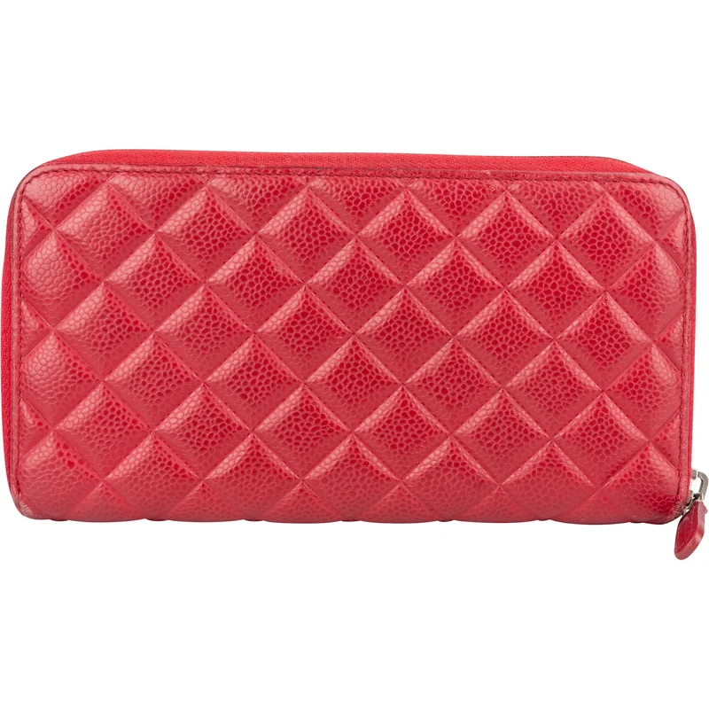 Chanel Quilted Caviar Leather CC Wallet