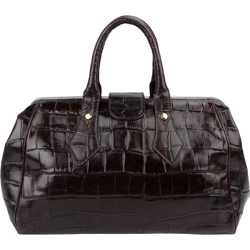 Vivienne Westwood Croc Embossed Leather Frame Bag Handbag