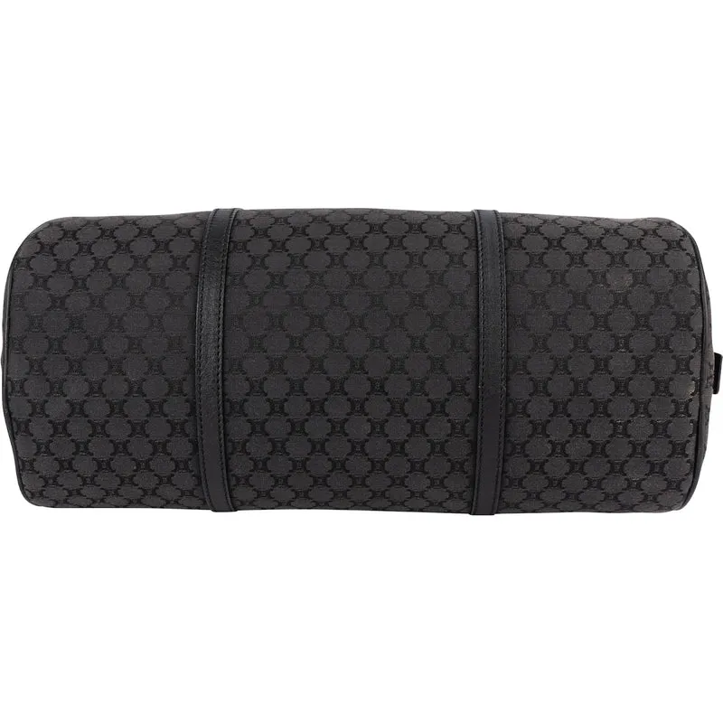 Celine Black Macadam Nylon Boston Shoulder Bag