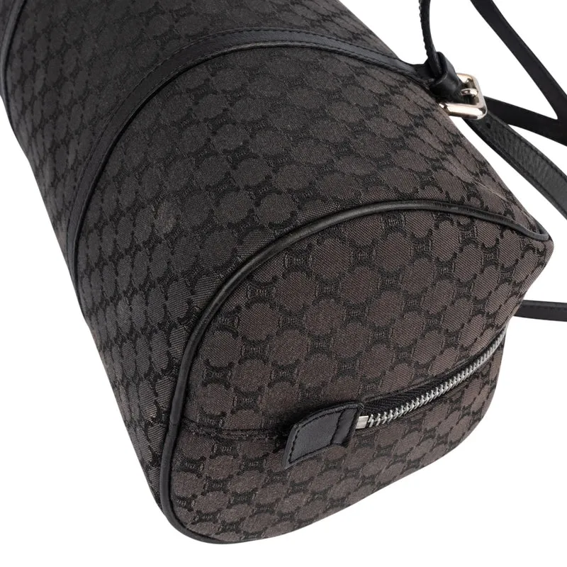 Celine Black Macadam Nylon Boston Shoulder Bag