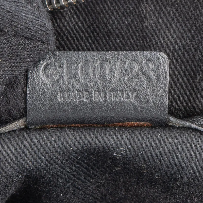 Celine Black Macadam Nylon Boston Shoulder Bag