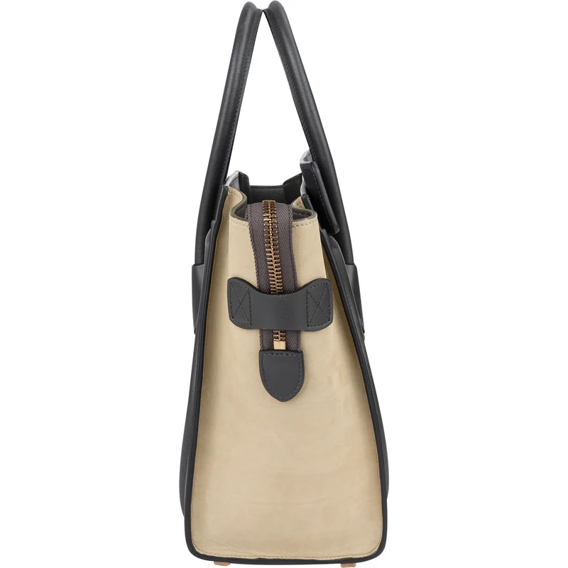 Céline Tricolor Leather Luggage Handbag