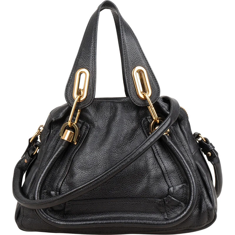 Chloé Grained Leather Paraty Shoulder Handbag