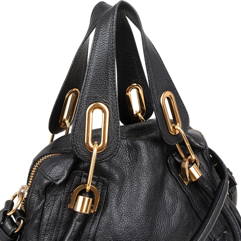 Chloé Grained Leather Paraty Shoulder Handbag