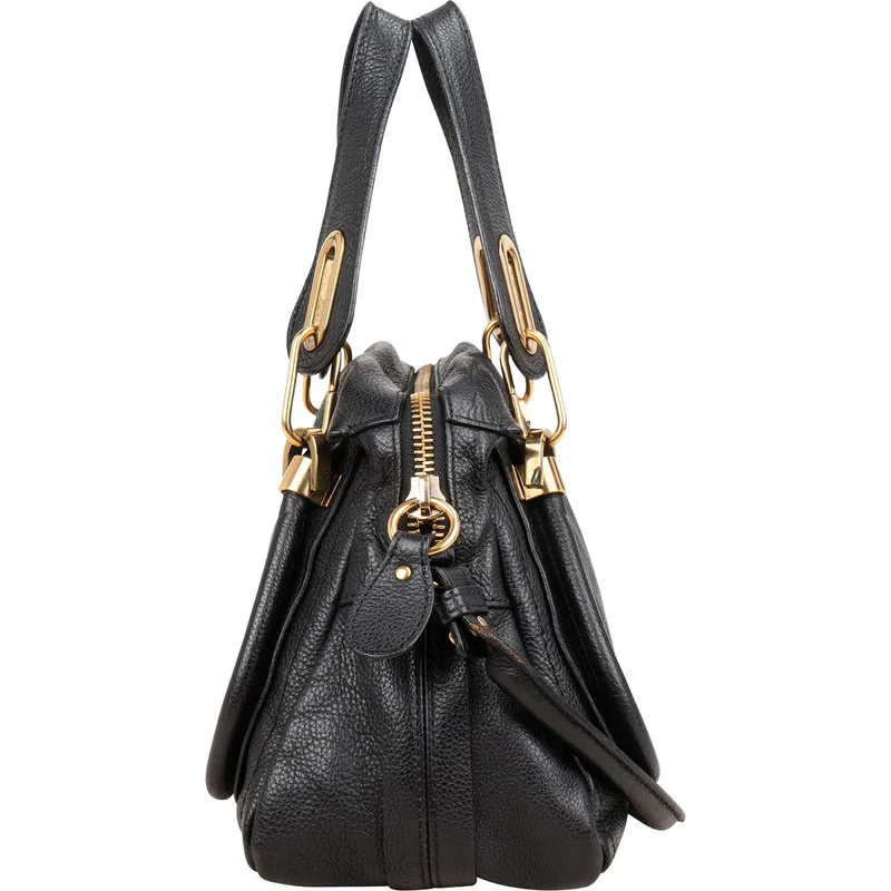 Chloé Grained Leather Paraty Shoulder Handbag