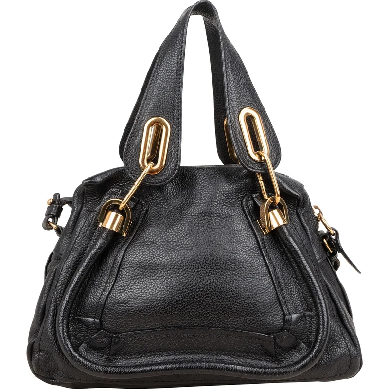 Chloé Grained Leather Paraty Shoulder Handbag