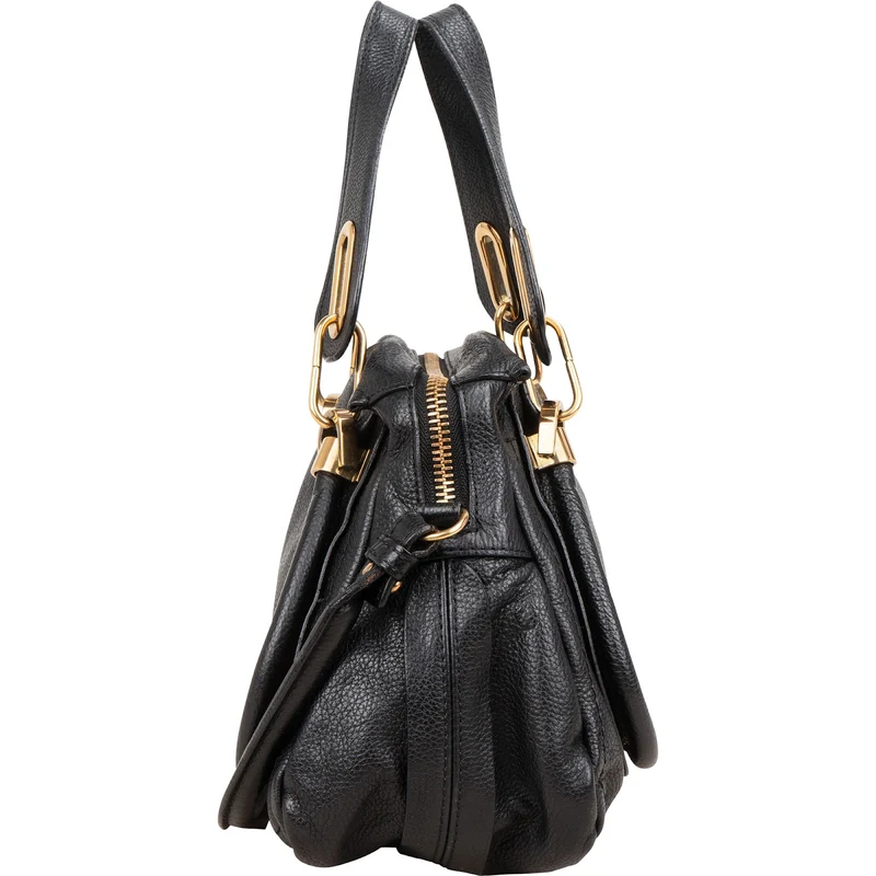 Chloé Grained Leather Paraty Shoulder Handbag