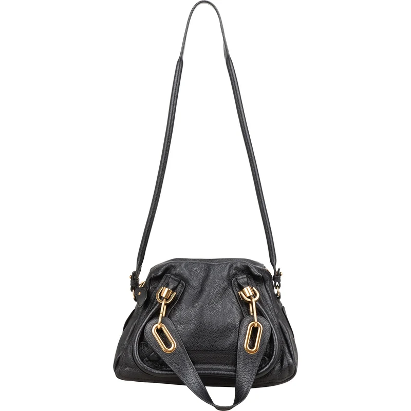 Chloé Grained Leather Paraty Shoulder Handbag