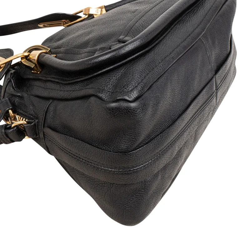 Chloé Grained Leather Paraty Shoulder Handbag