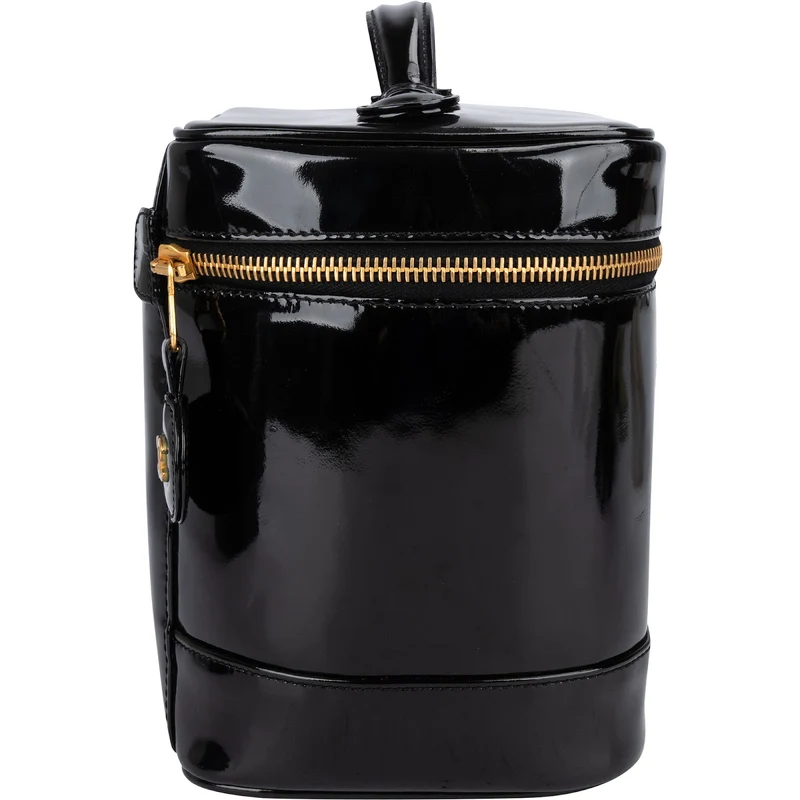 Chanel Patent Leather CC Vanity Case Handbag