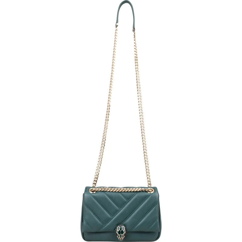 Bulgari Quilted Calfskin Serpenti Forever Shoulder Crossbody Bag