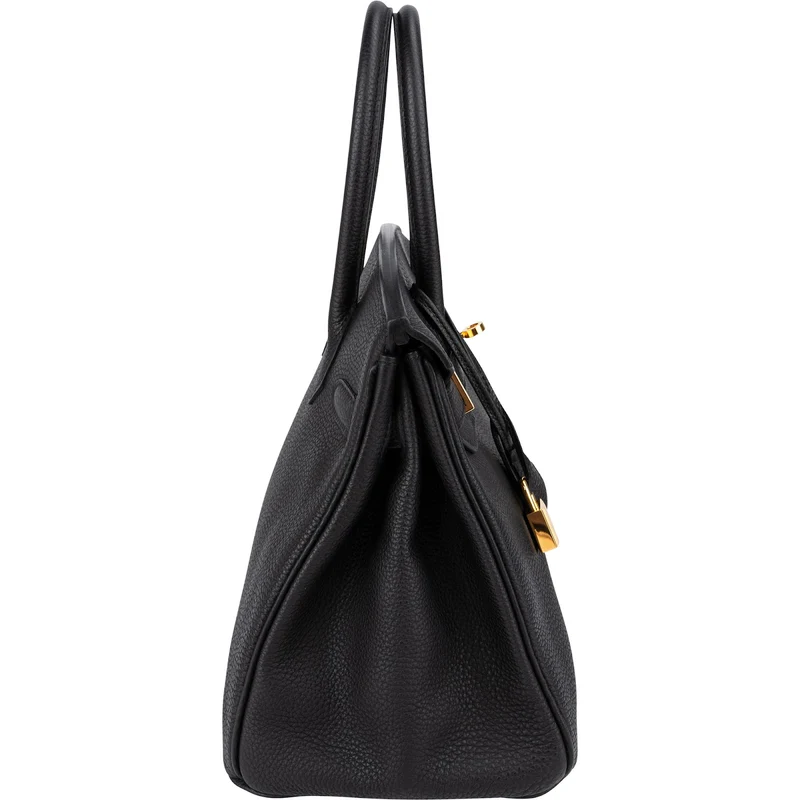 Hermès Noir Togo Leather Gold Birkin 30 Handbag (2015)