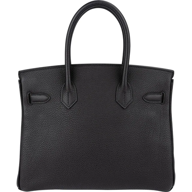 Hermès Noir Togo Leather Gold Birkin 30 Handbag (2015)