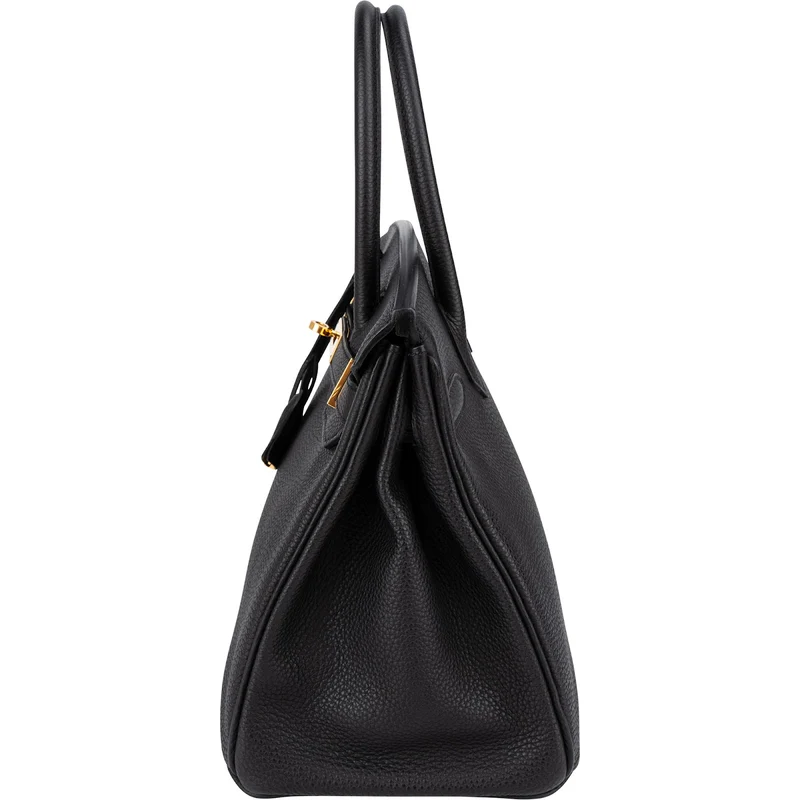 Hermès Noir Togo Leather Gold Birkin 30 Handbag (2015)