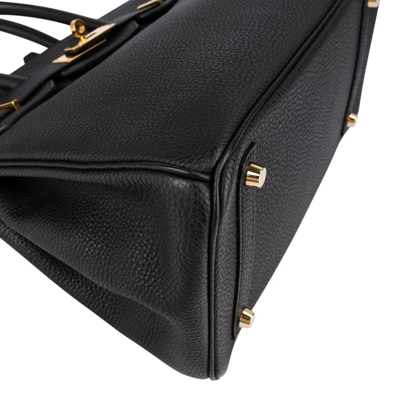 Hermès Noir Togo Leather Gold Birkin 30 Handbag (2015)
