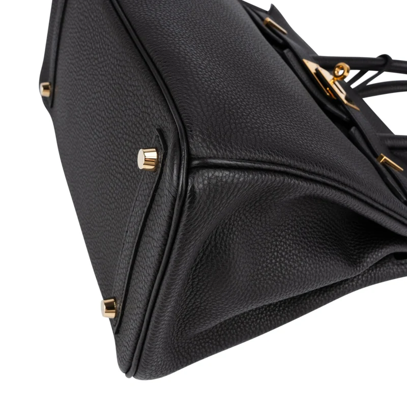 Hermès Noir Togo Leather Gold Birkin 30 Handbag (2015)