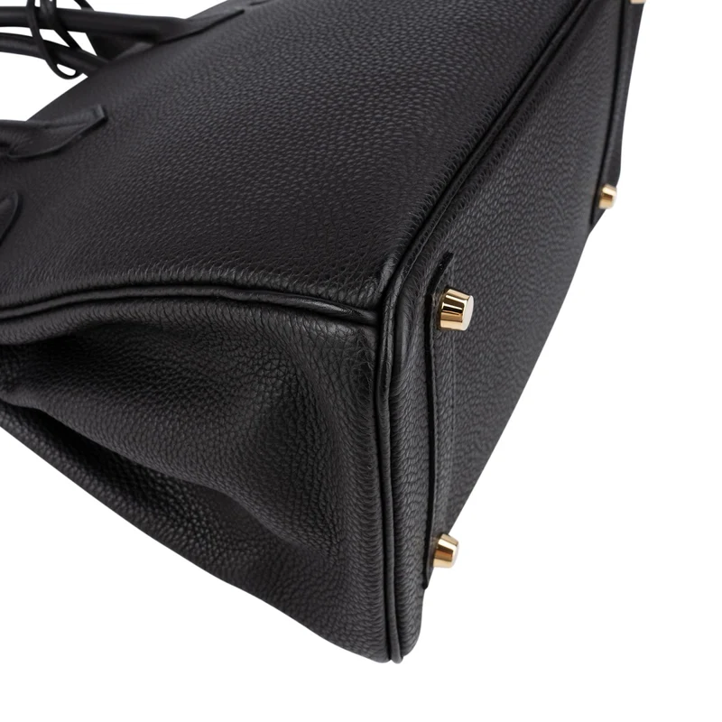Hermès Noir Togo Leather Gold Birkin 30 Handbag (2015)