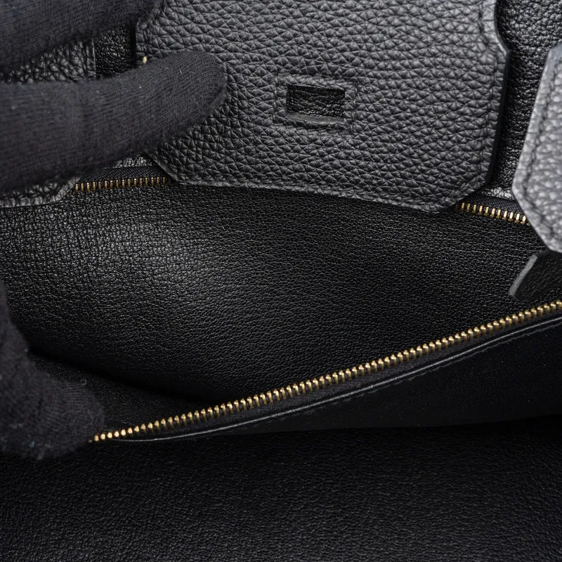 Hermès Noir Togo Leather Gold Birkin 30 Handbag (2015)