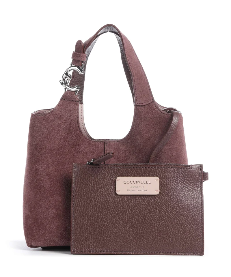 Coccinelle C-Easy Suede Handtasche berry