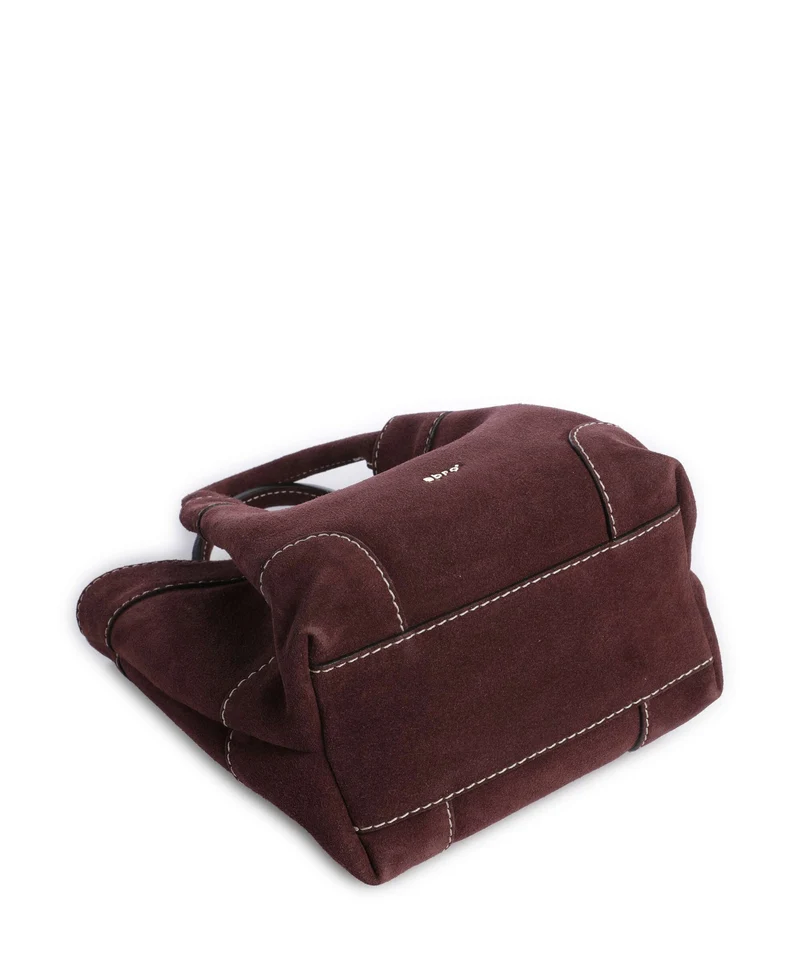 Abro Suede Essential Small Handtasche burgundy